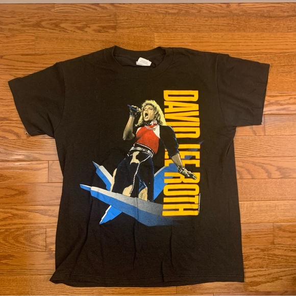 Vintage 80’s David Lee Roth SkyScraper World Tour 1988 album promo T-Shirt - Picture 1 of 6